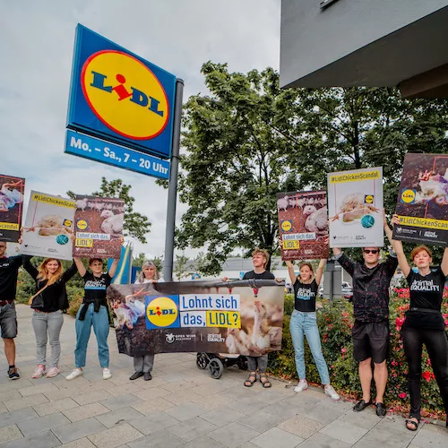 LIDL protest in Germany