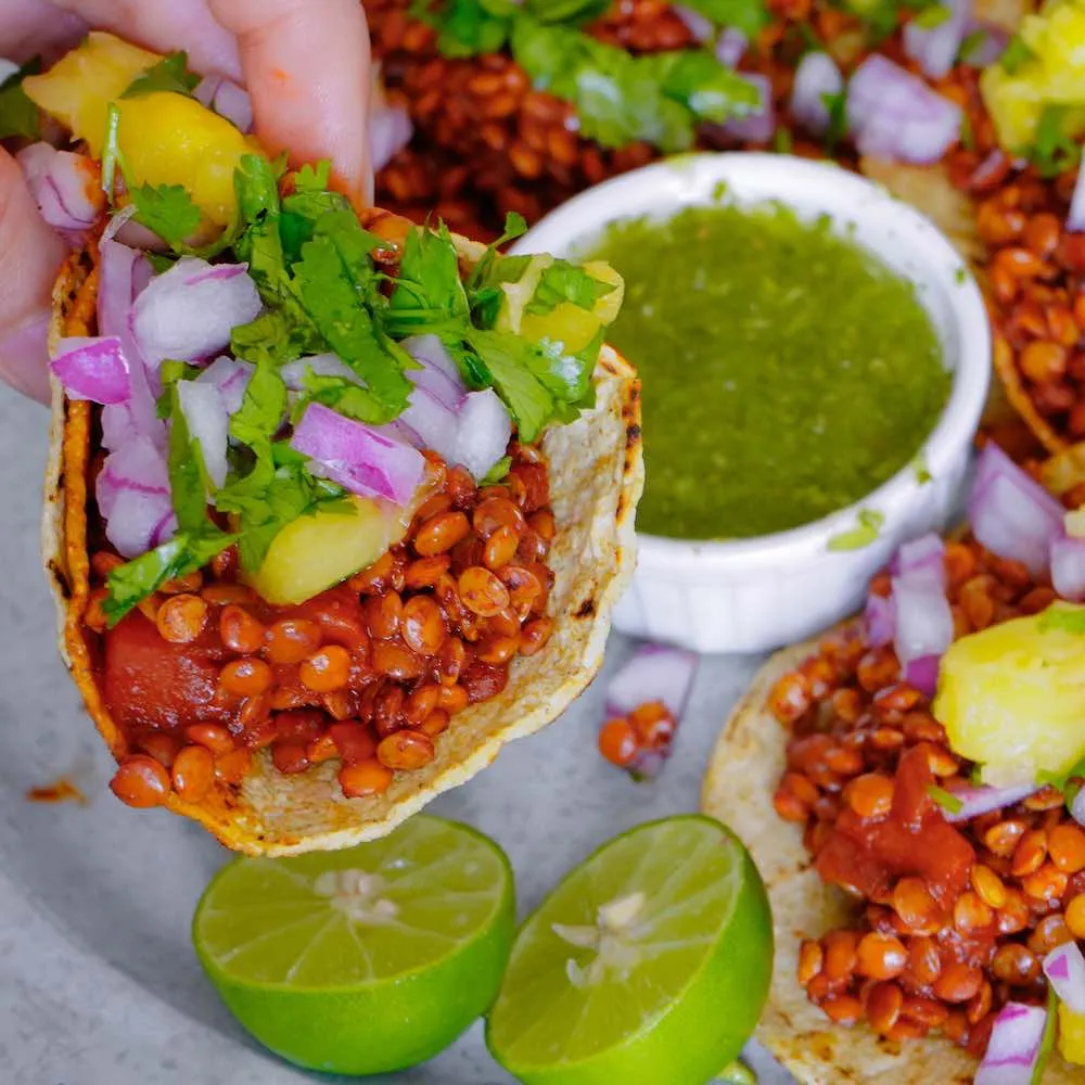 Plant-based tacos from Love Veg